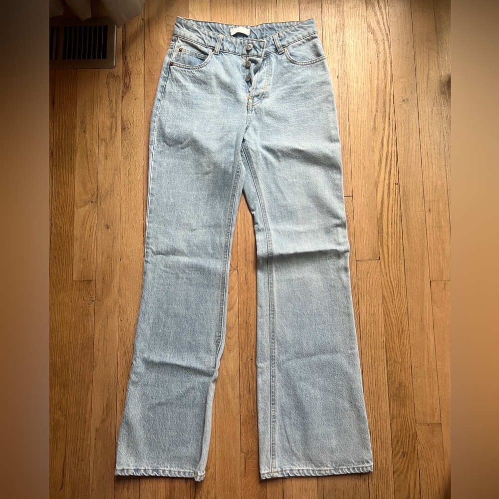 h&m brand new straight leg high rise